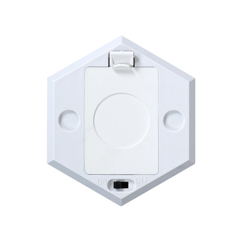 Set of 2 Wall Lamps Hexagonal 8.5x7.5cm, battery-powered
