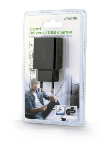 Gembird Universal Charger 2 Ports USB 2.1A