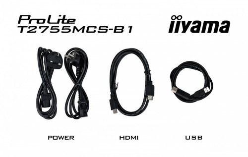 IIYAMA 27" Monitor T2755MSC-B1 USB HDMI IPS 5ms