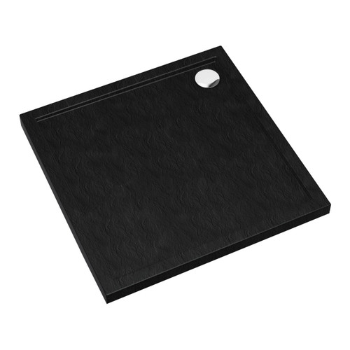 Acrylic Shower Tray Alta 80 x 4.5 cm, black