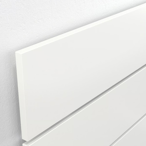 NORDLI Bed frame with storage and mattress, with headboard white/Valevåg extra firm, 140x200 cm