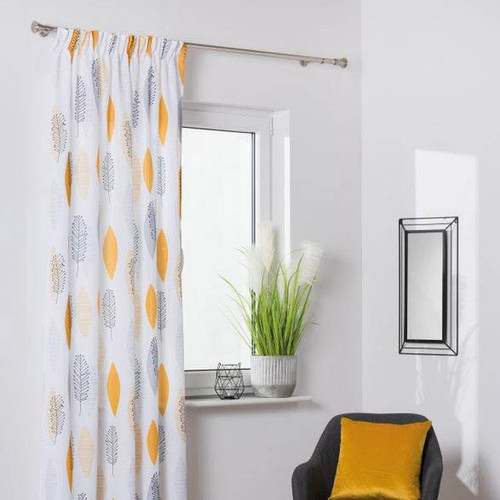 Splendid Curtain Gale 140x300 cm, silver/mustard