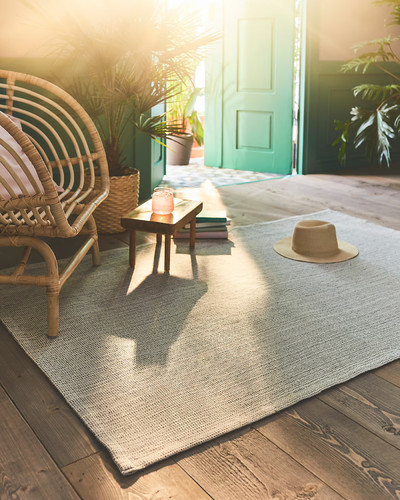 TIPHEDE Rug, flatwoven, natural, off-white, 120x180 cm