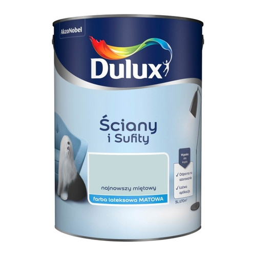 Dulux Walls & Ceilings Matt Latex Paint 5l newest mint