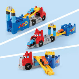 MEGA BLOKS First Builders Build and Race Truck JFR29 1+
