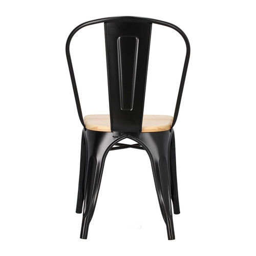 Chair Paris Wood, black, pine natural