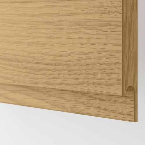METOD / MAXIMERA Base cb 3 frnts/2 low/1 md/1 hi drw, white/Voxtorp oak effect, 60x60 cm