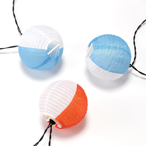SOLVINDEN LED lighting chain with 24 lights, outdoor solar-powered/globe multicolour