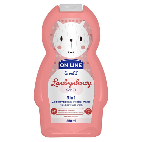 On Line Le Petit 3in1 Hair, Body & Face Wash Candy 350ml