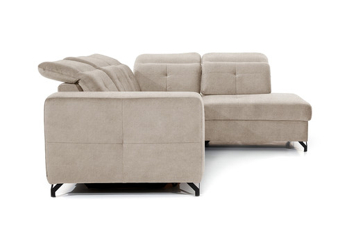 Corner Sofa-Bed Right Belavio L Austin 02 Beige