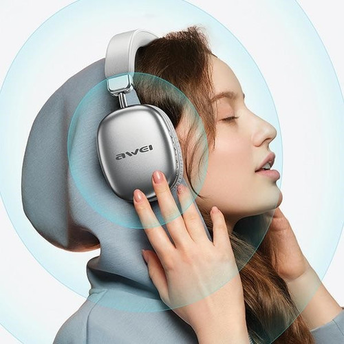 AWEI Headset Headphones Bluetooth AT7, black