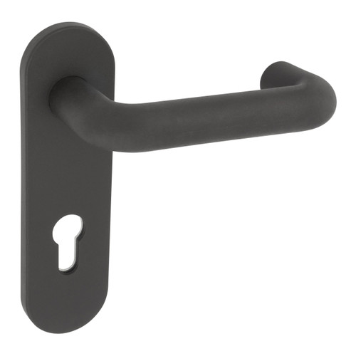 Handle Set for Fire Door Lola 72 mm, black