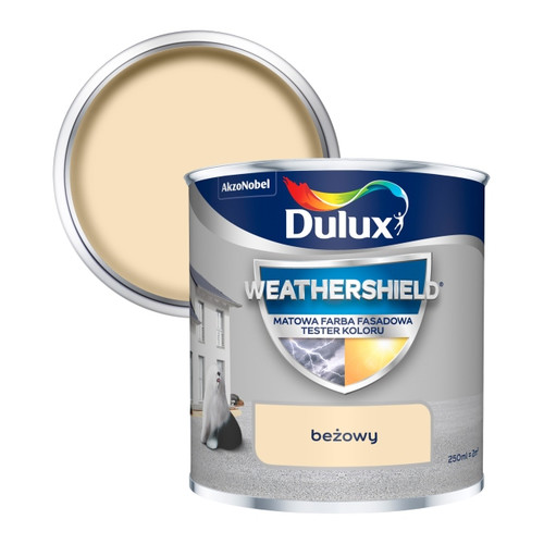 Dulux Colour Tester Weathershield Exterior Paint 250ml beige