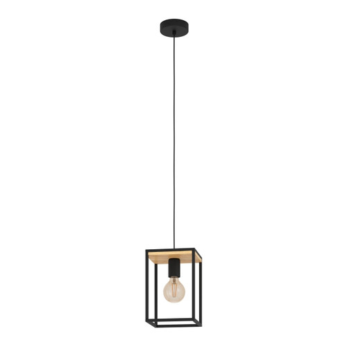 Pendant Lamp Libertad 1 x E27, black-wood