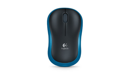 Logitech Wireless Optical Mouse M185 Nano 910-002239, blue/black