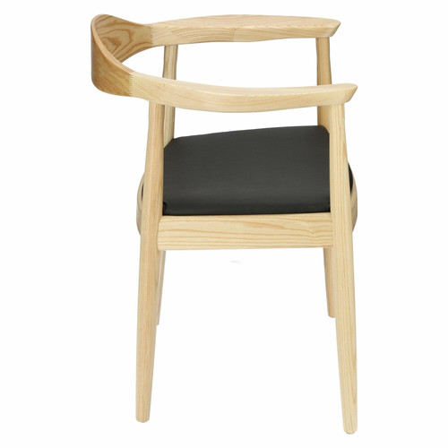 Chair President, wooden, natural