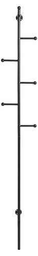 Coat Hanger Aspen, wall-mounted, black