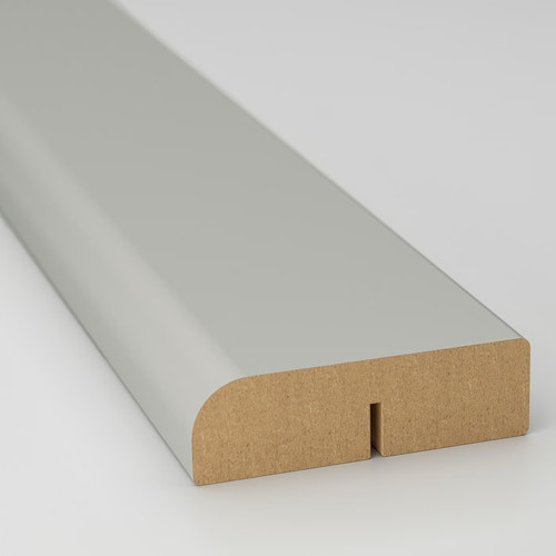 HAVSTORP Rounded deco strip/moulding, light grey, 221 cm