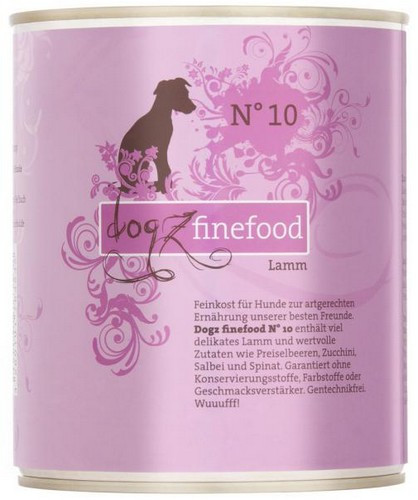 Dogz Finefood N.10 Lamb Wet Food 800g