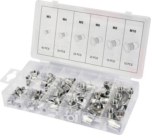 Yato Rivet Nuts Aluminium 150pcs M3-M10 YT-36460