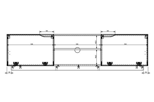 TV Cabinet Loftia Mini, artisan/matt black