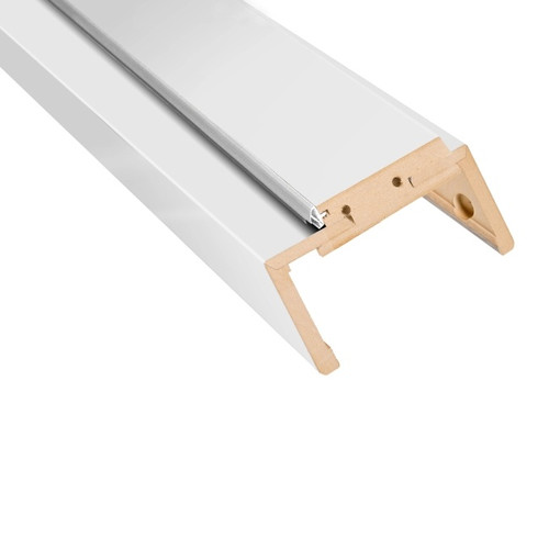 Adjustable Door Frame Header 155-175 mm 80, for non-rebated door, white