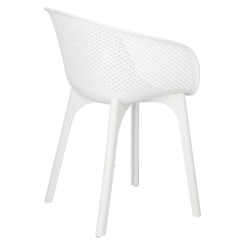 Set of 4 Chairs Dacun, in-/outdoor, white