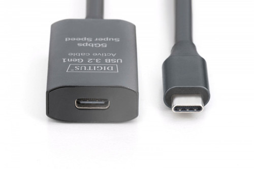 DIGITUS Active USB 3.2 Gen1 5G extension cable, USB-C - USB-C, 10m