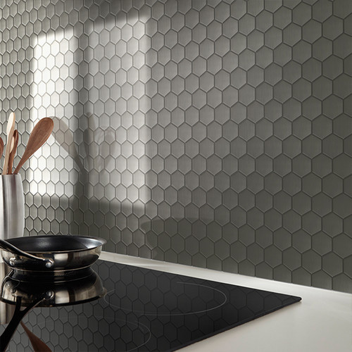 GoodHome Mosaic Tile Albena 30 x 30 cm, 1pc, grey