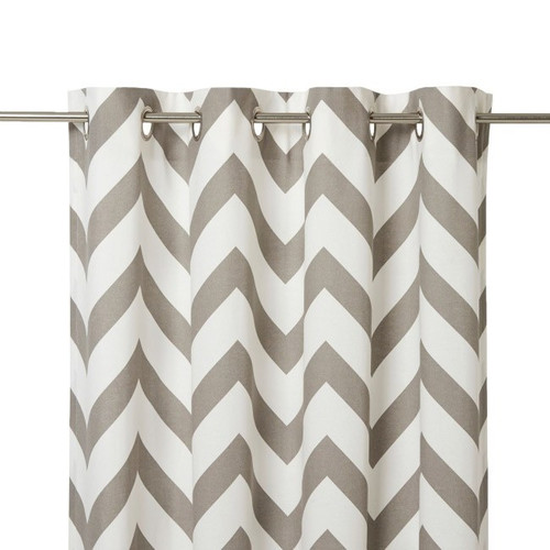 Curtain GoodHome Wabana 140x260cm, grey