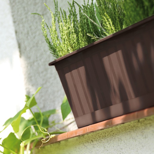 Balcony Plant Pot Box Agro 80 cm, brown
