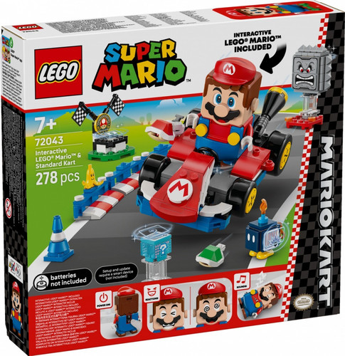 LEGO Super Mario Mario Kart - Interactive LEGO Mario and Standard Kart 7+