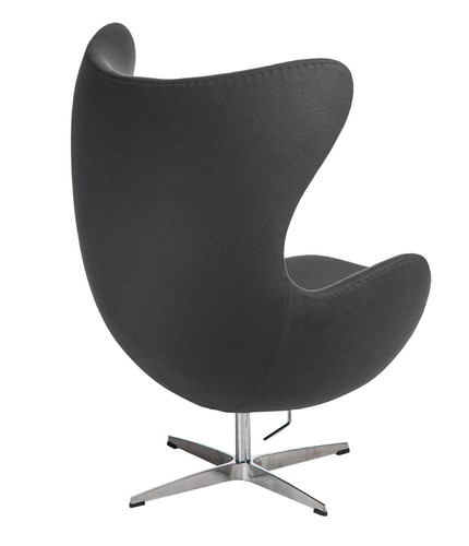 Armchair Egg, cashmere, grey