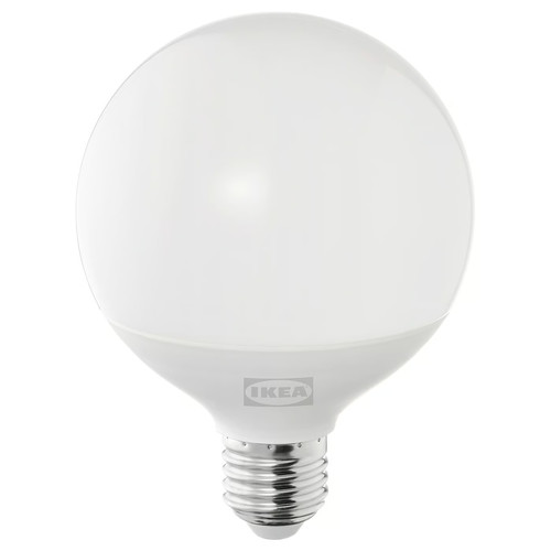 SOLHETTA LED bulb E27 1055 lumen, dimmable/globe opal white, 95 mm
