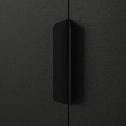 TROTTEN Cabinet with doors, anthracite, 70x173 cm