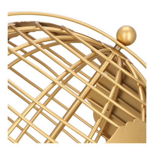Decorative Metal Globe 28cm, gold