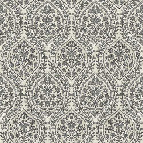GoodHome Vinyl Wallpaper on Fleece Lunz, grey