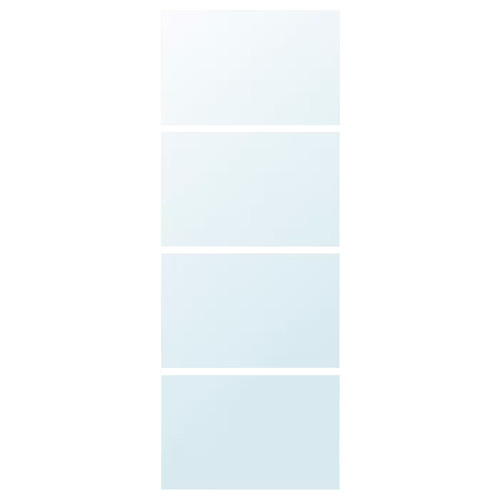 AULI 4 panels for sliding door frame, mirror glass, 75x201 cm