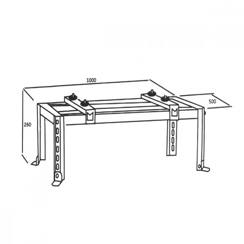 MacLean Base Mounting for the Air Conditioner for 70kg 280-870mm/230-450mm MC-864