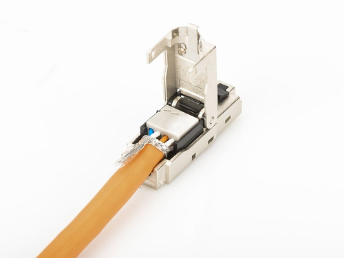 Digitus Shielded RJ45 Connector for Field Assembly AWG 22-27, 10 GBit ethernet, PoE+