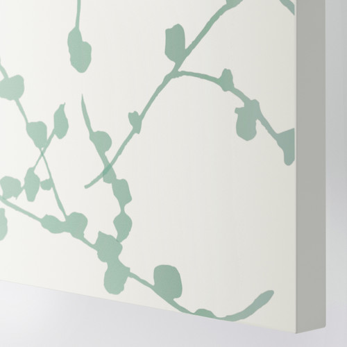 LINNABERG Door, green/patterned, 50x195 cm