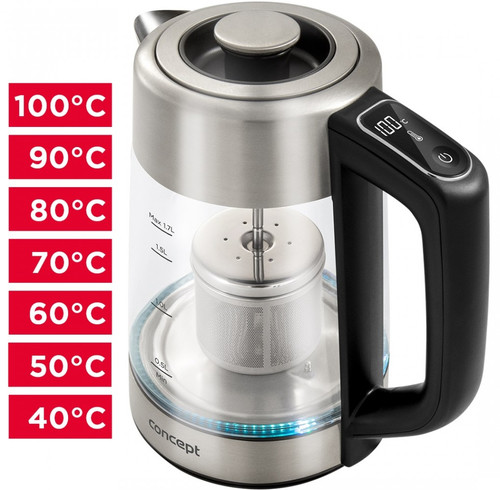 Concept Kettle Glass 2200W 1.7L RK4190