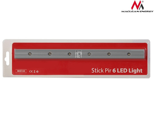 Under-cupboard kitchen Lamp with Motion Sensor 6LED Longitudinal MCE123 5xAAA