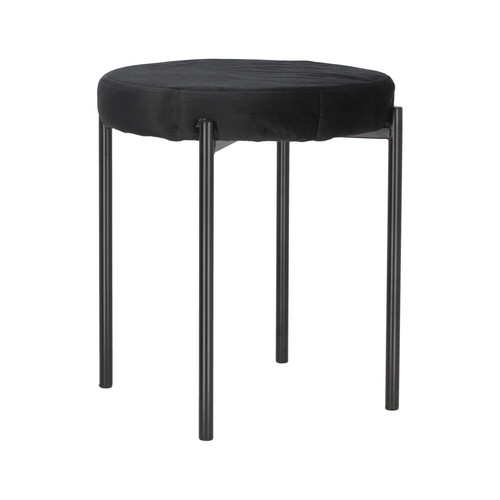 Stool Madonna, velvet, black