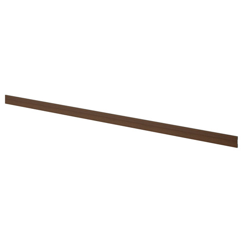 STENSTA Plinth, dark brown ash effect, 220x8 cm