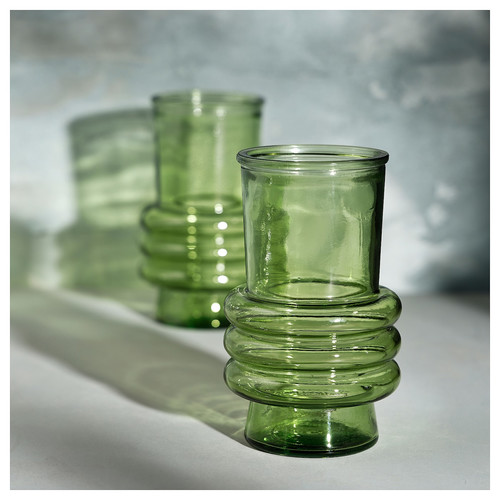 MYRMOSAIK Vase, green, 17 cm