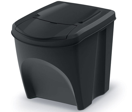 Waste Sorting Bins 25l  SORTI BOX, black