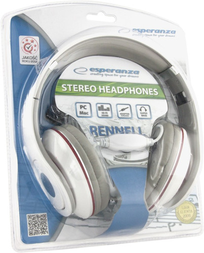 Esperanza Stereo Headphones EH141W RENELL, white