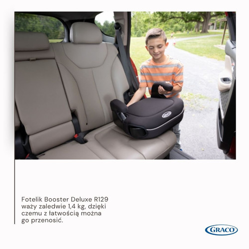 Graco Booster Car Seat Deluxe i-Size Midnight 7-12y/135-150cm