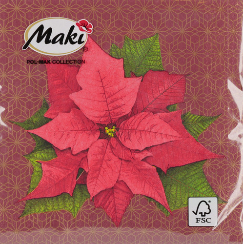 Christmas Paper Napkins, 33x33 cm, Pack of 20